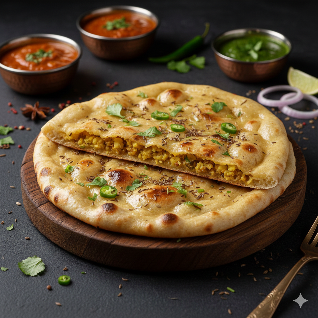 Aloo Pyaz Naan